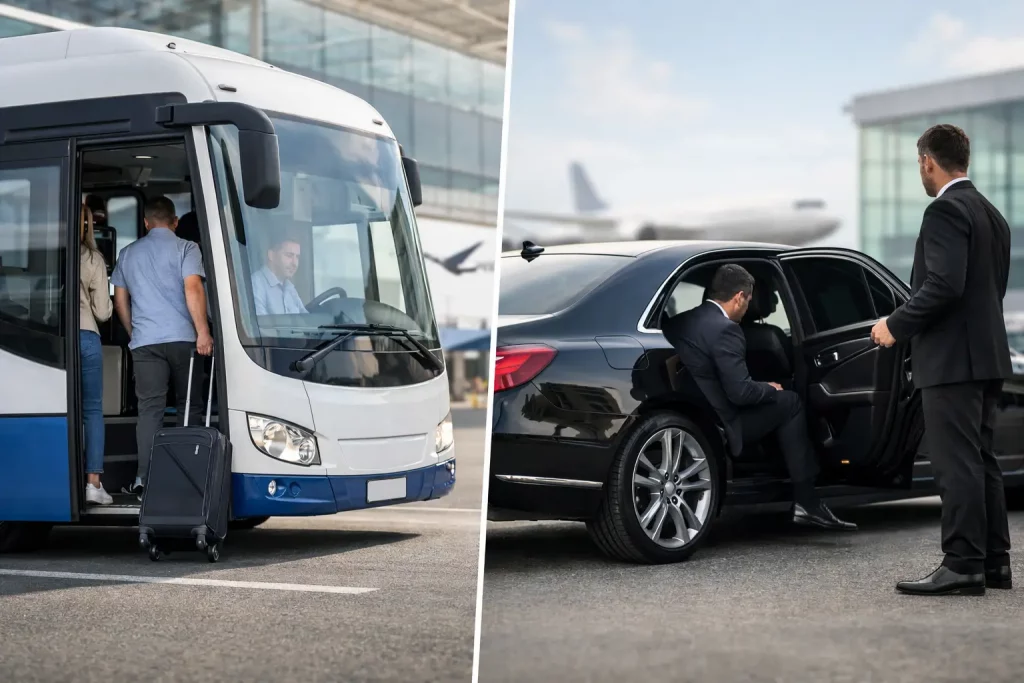 Airport Shuttle Versus Private Car
